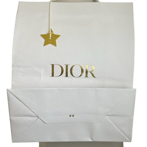 Authentic Dior Large Shopping back with Gold Star Charm - Picture 1 of 12